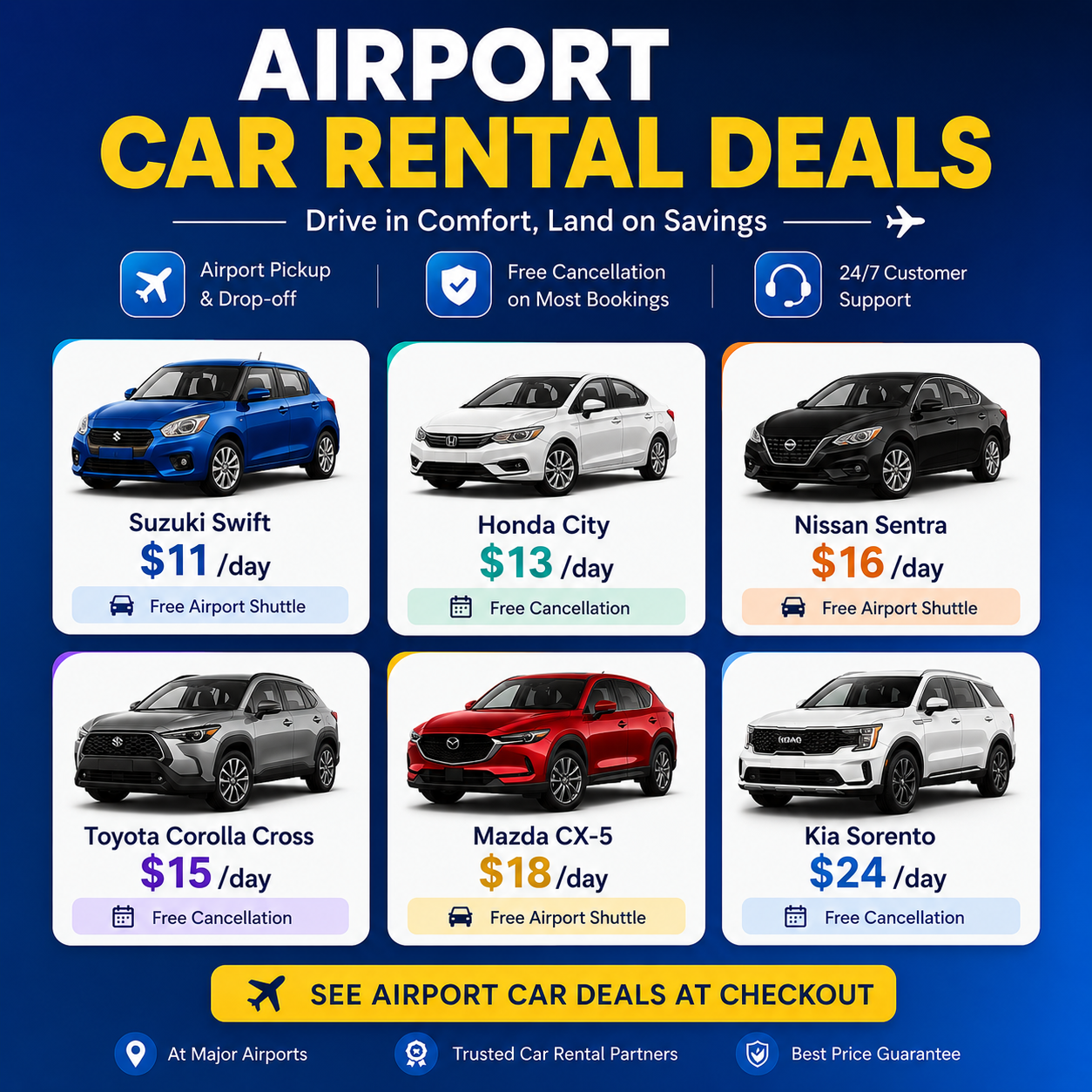 Smart Car Rentals Facebook ad