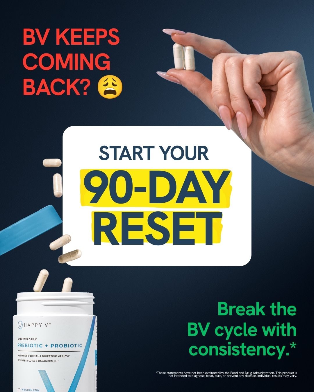 Happy V Facebook ad