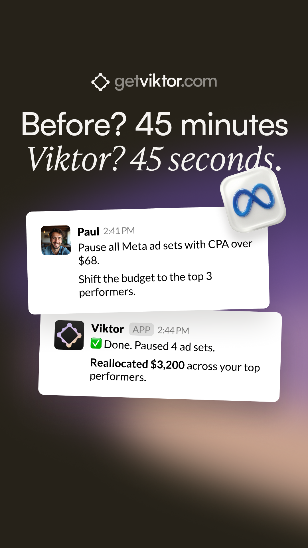 Viktor Facebook ad