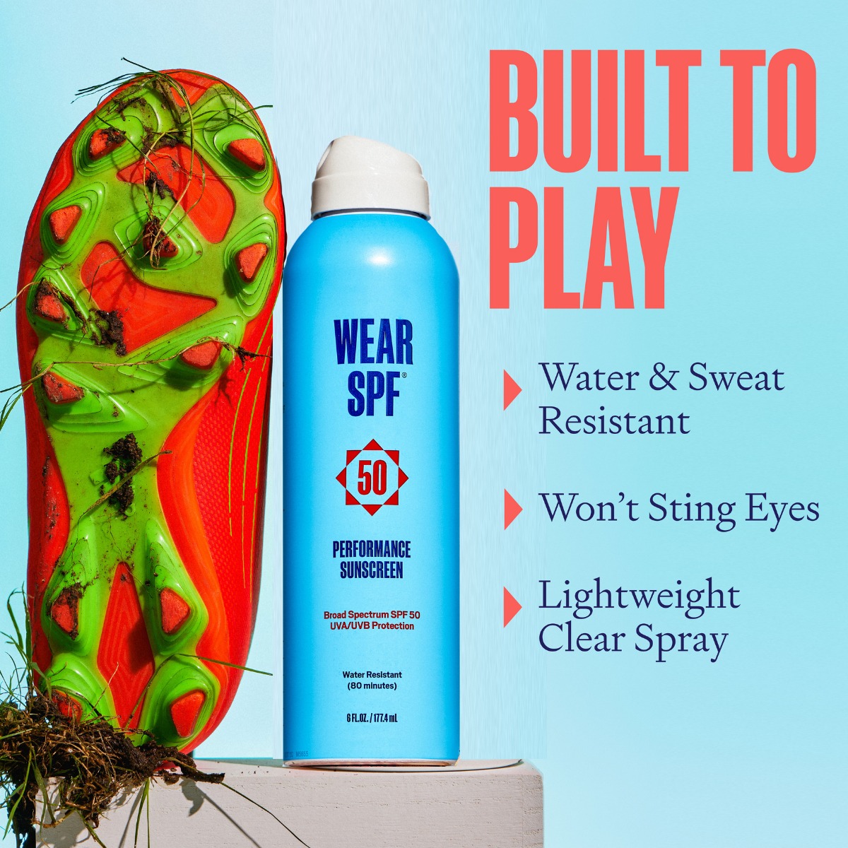 Wearspf Facebook ad: Say goodbye to sunburns and hello to high-performance…