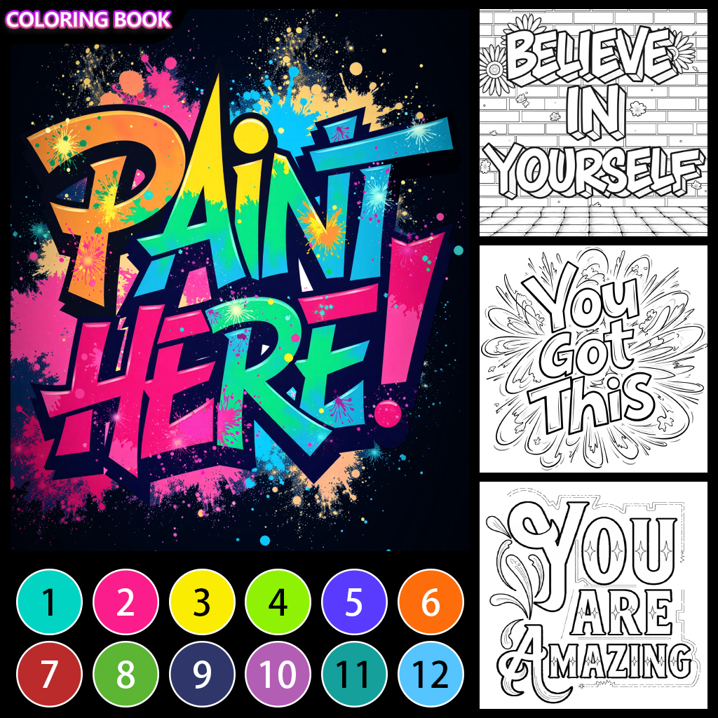 Coloring Book - Color by Number Facebook ad
