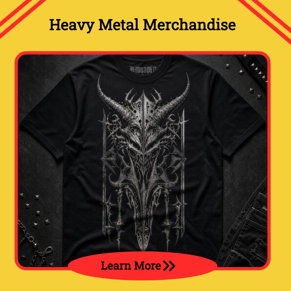 Serene Scribe Trending Facebook ad: Heavy Metal Merchandise!