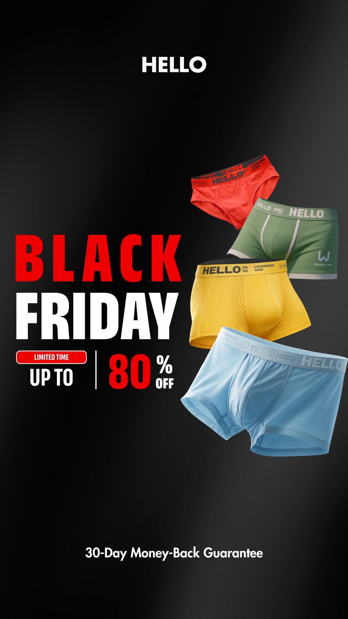HELLO - The Only Underwear You'll Ever Need Facebook ad