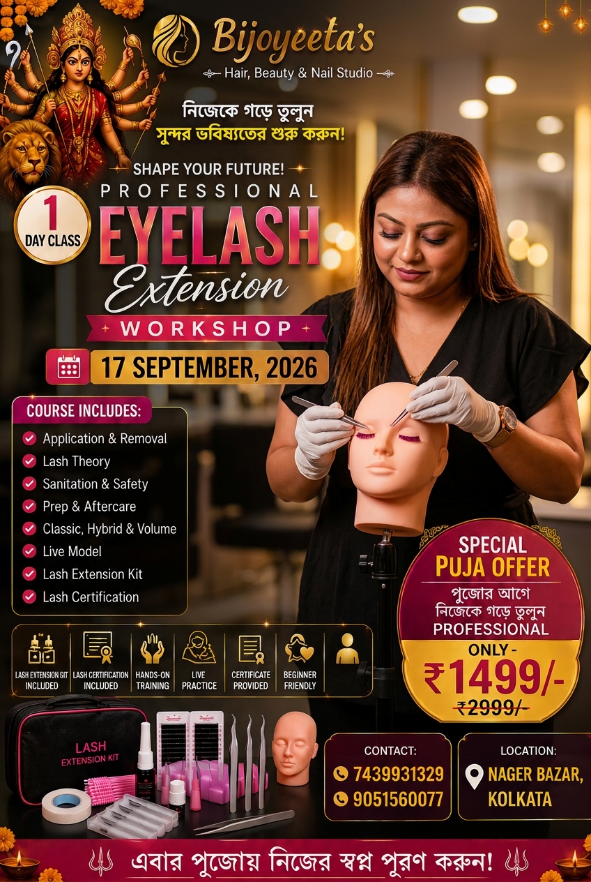 Bijoyeeta's- Professional Nail Art Academy Facebook ad: Special Puja Offer, মাত্র ₹1499/-