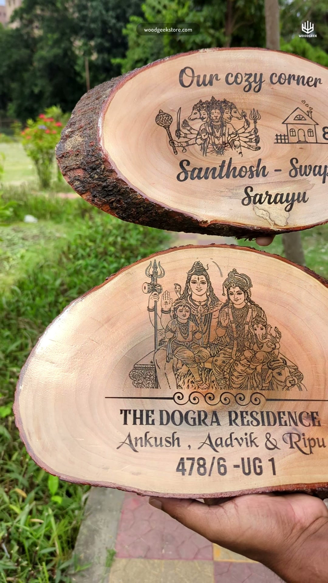 Woodgeek Store India Facebook ad: Dr. B. R Ambedkar Engraved Wood Plaque