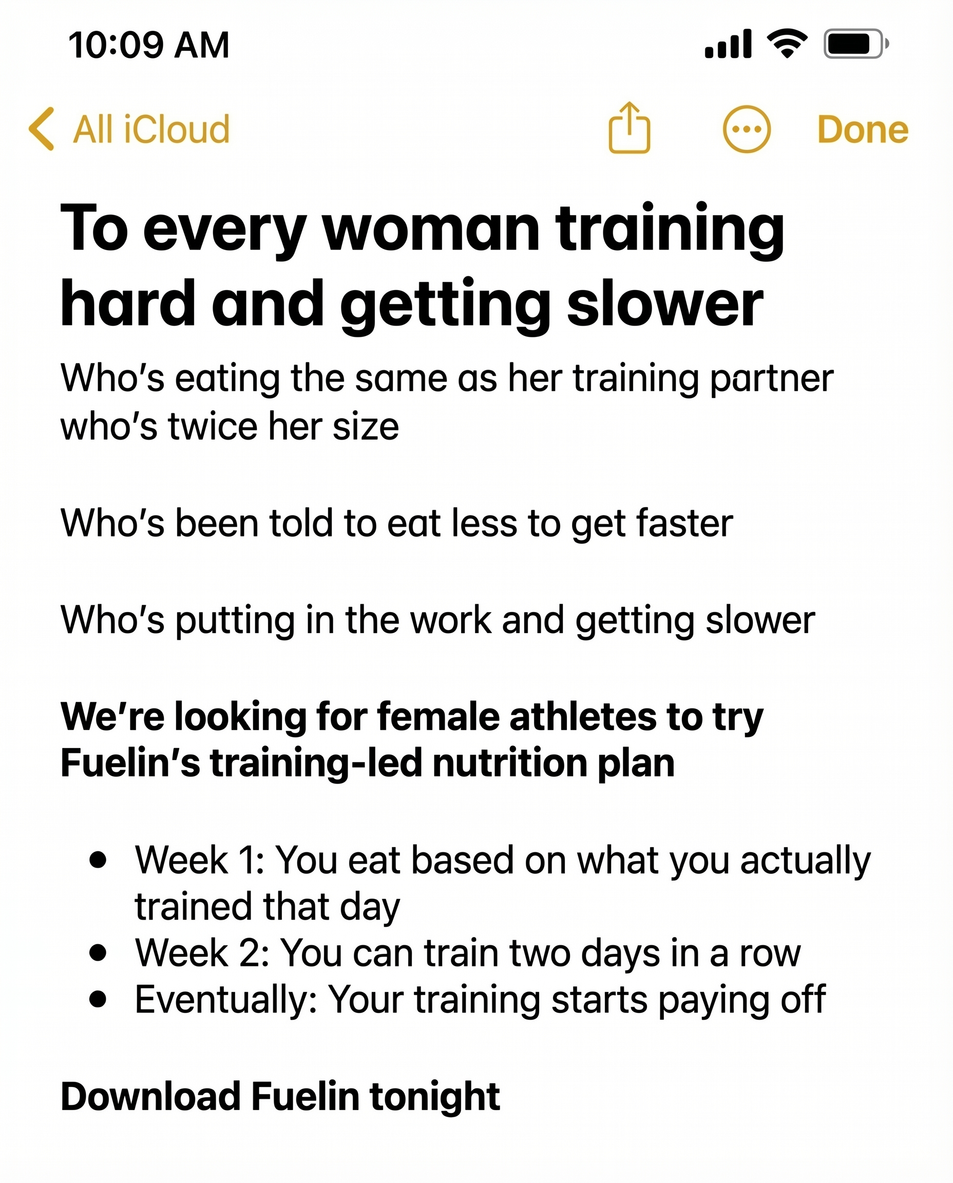 Fuelin Facebook ad