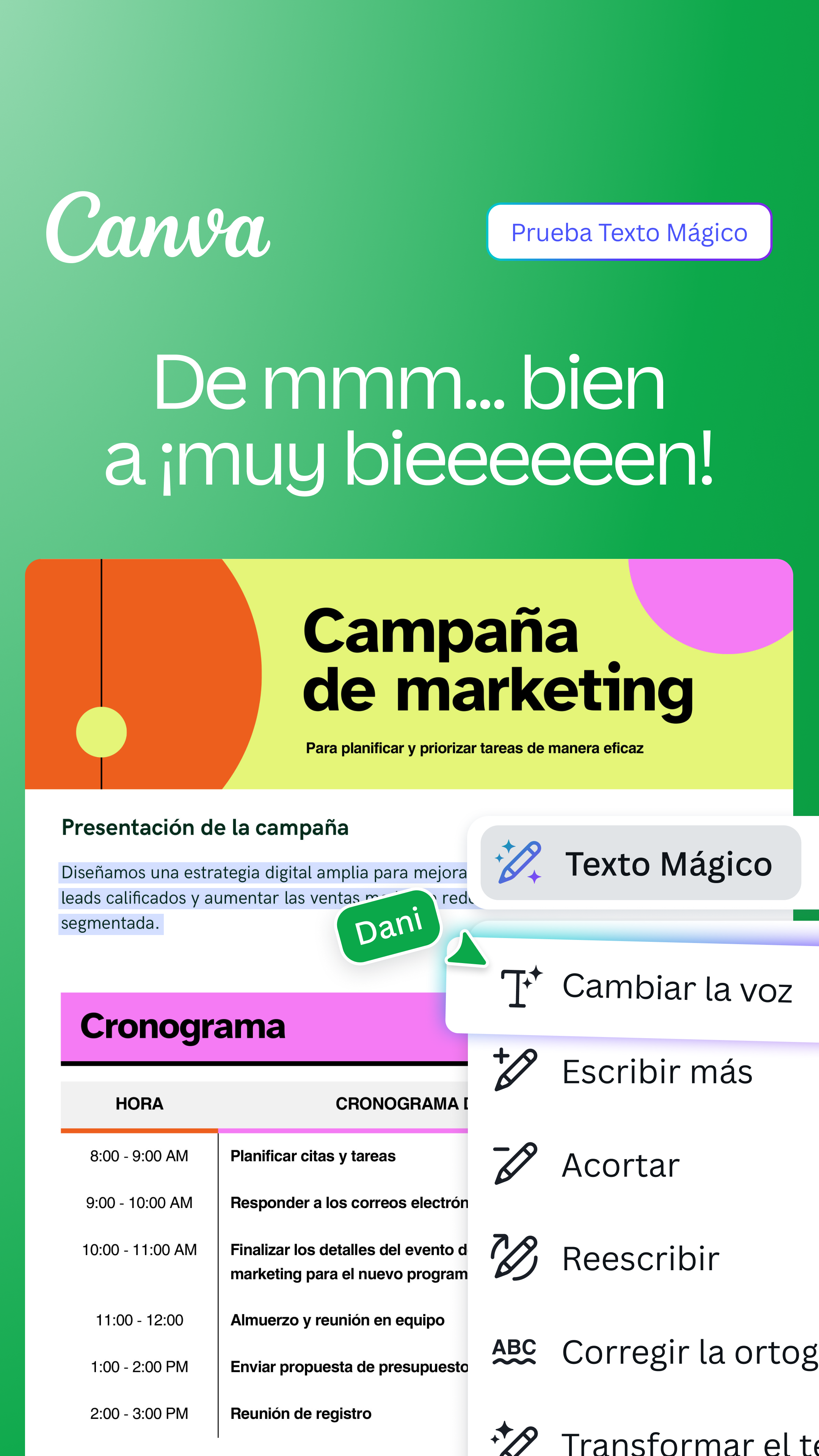 Canva Mexico Facebook ad
