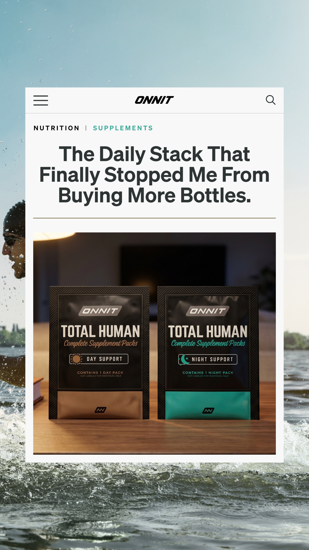 Onnit Facebook ad