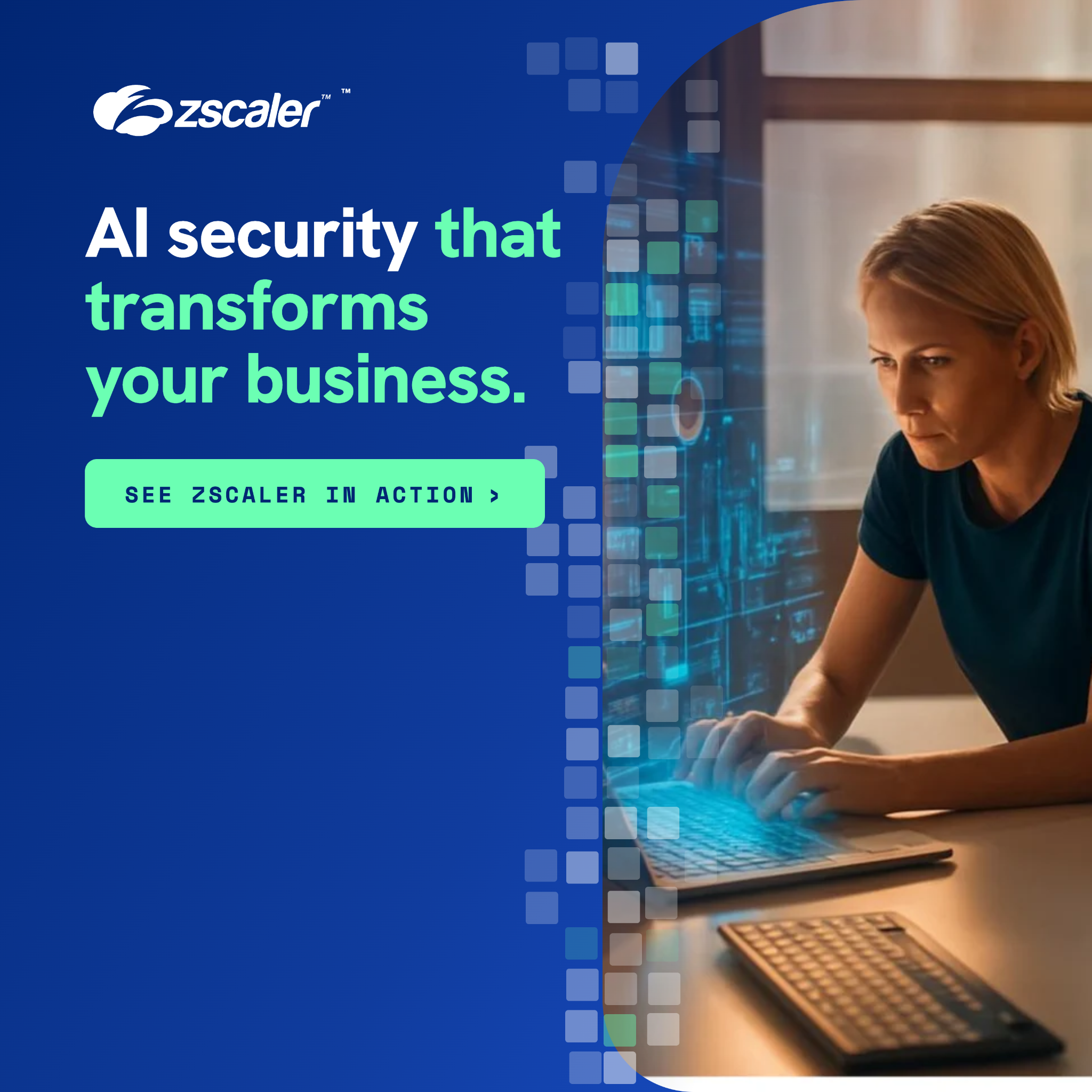Zscaler Facebook ad: Experience the Zscaler AI Security platform built on zero…