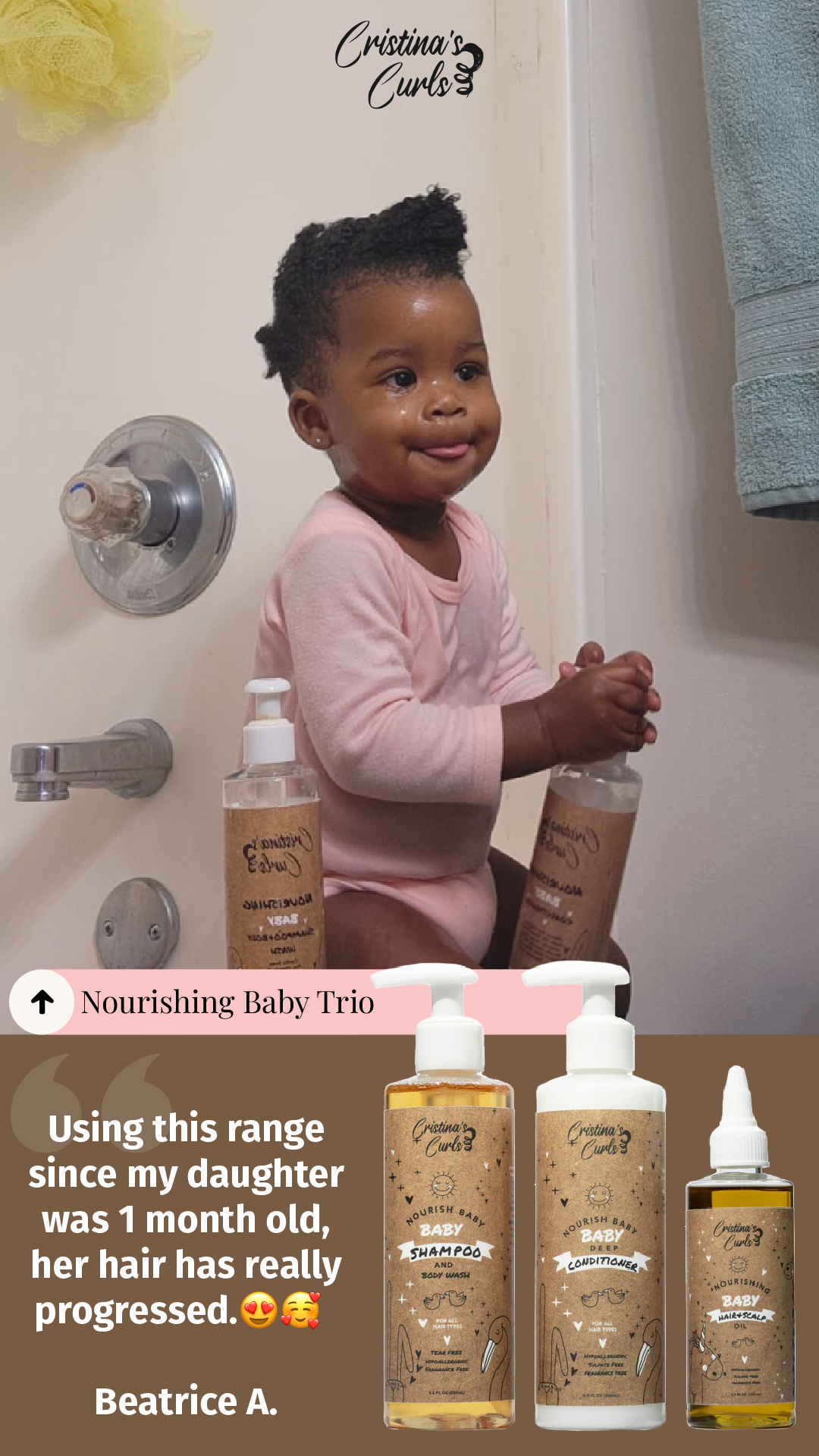 Cristinas Curls Facebook ad