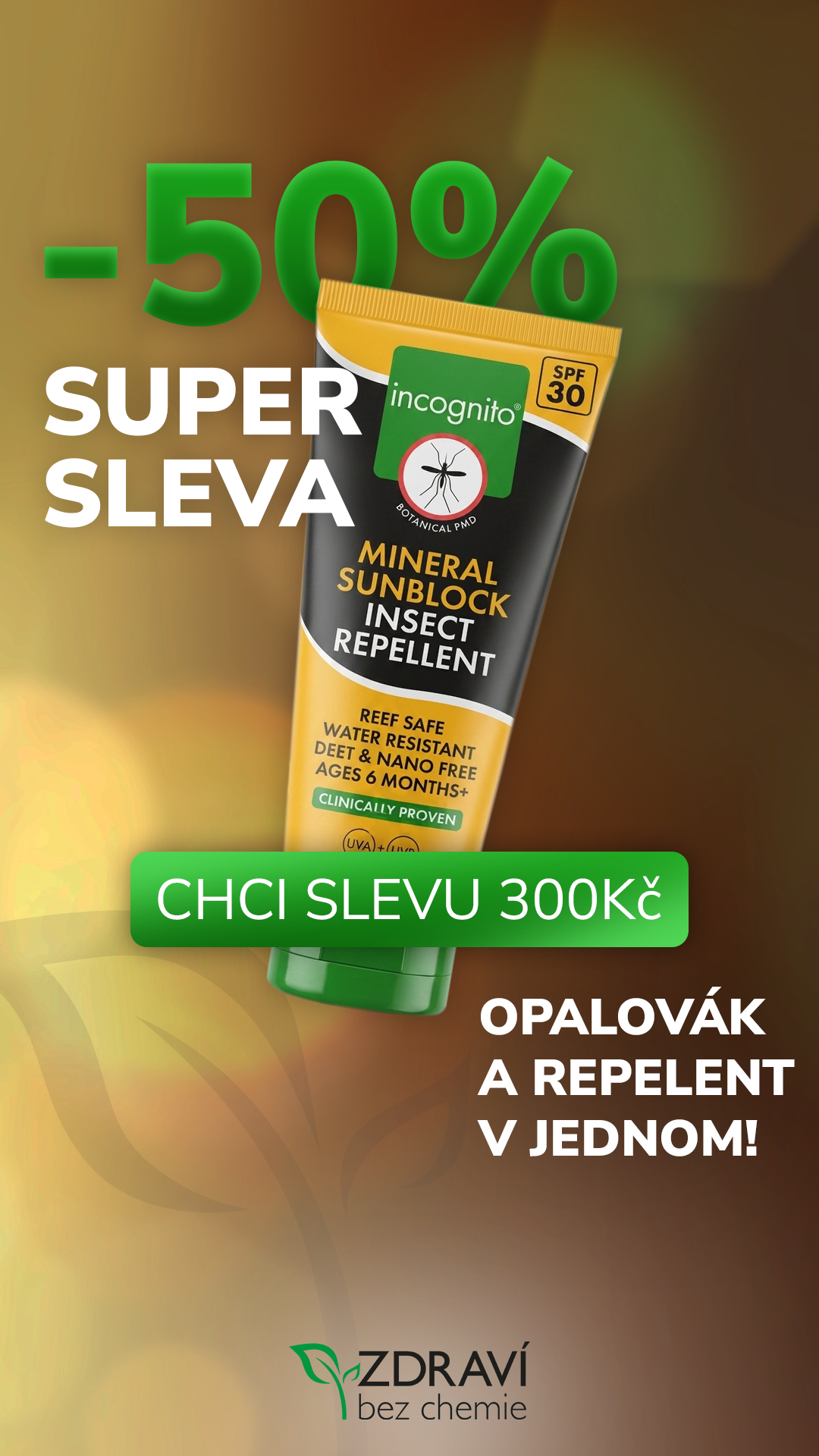 Zdraví bez chemie Facebook ad from May 6, 2026