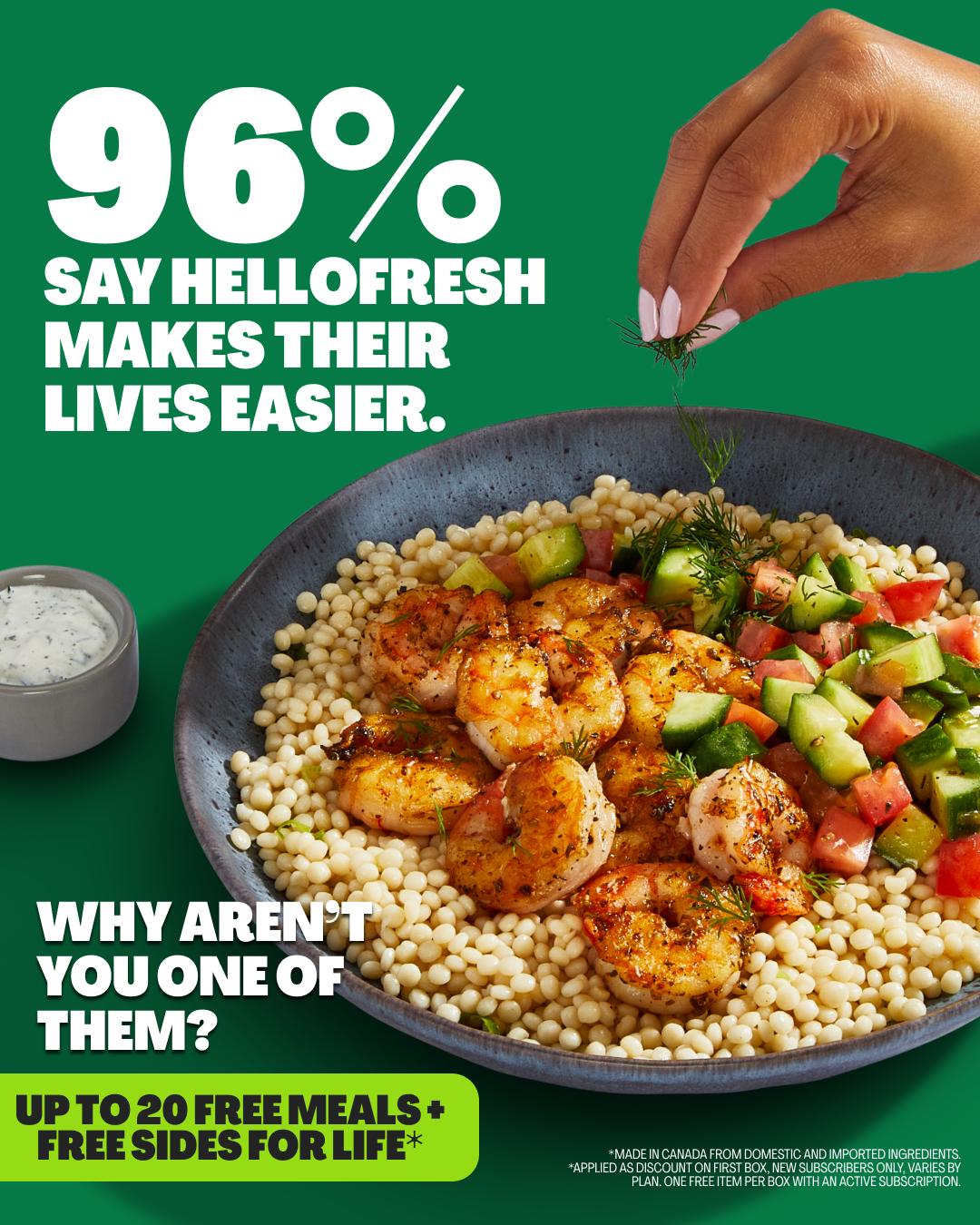 HelloFresh Facebook ad