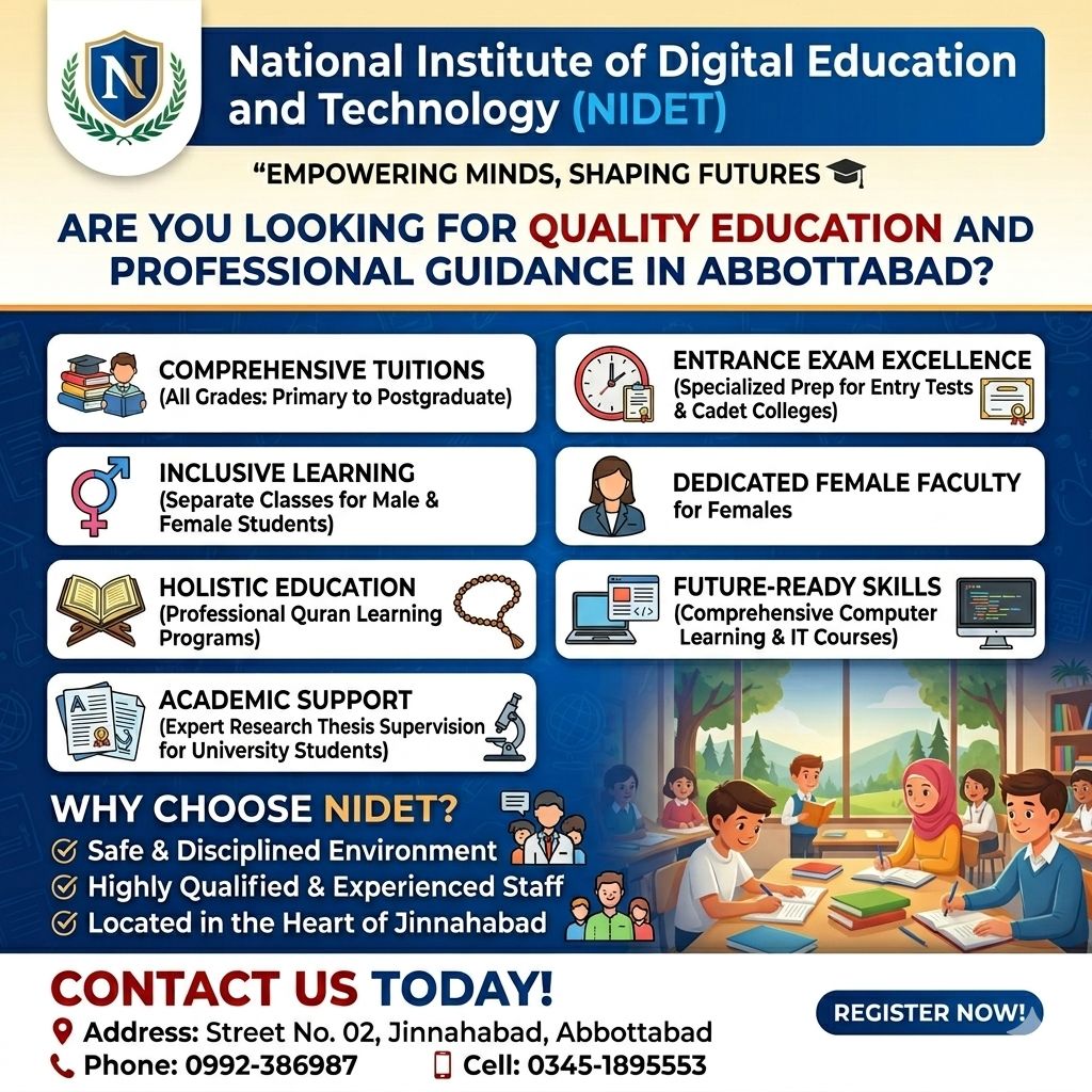  NIDET National Institute of Digital Education & Technology Facebook ad