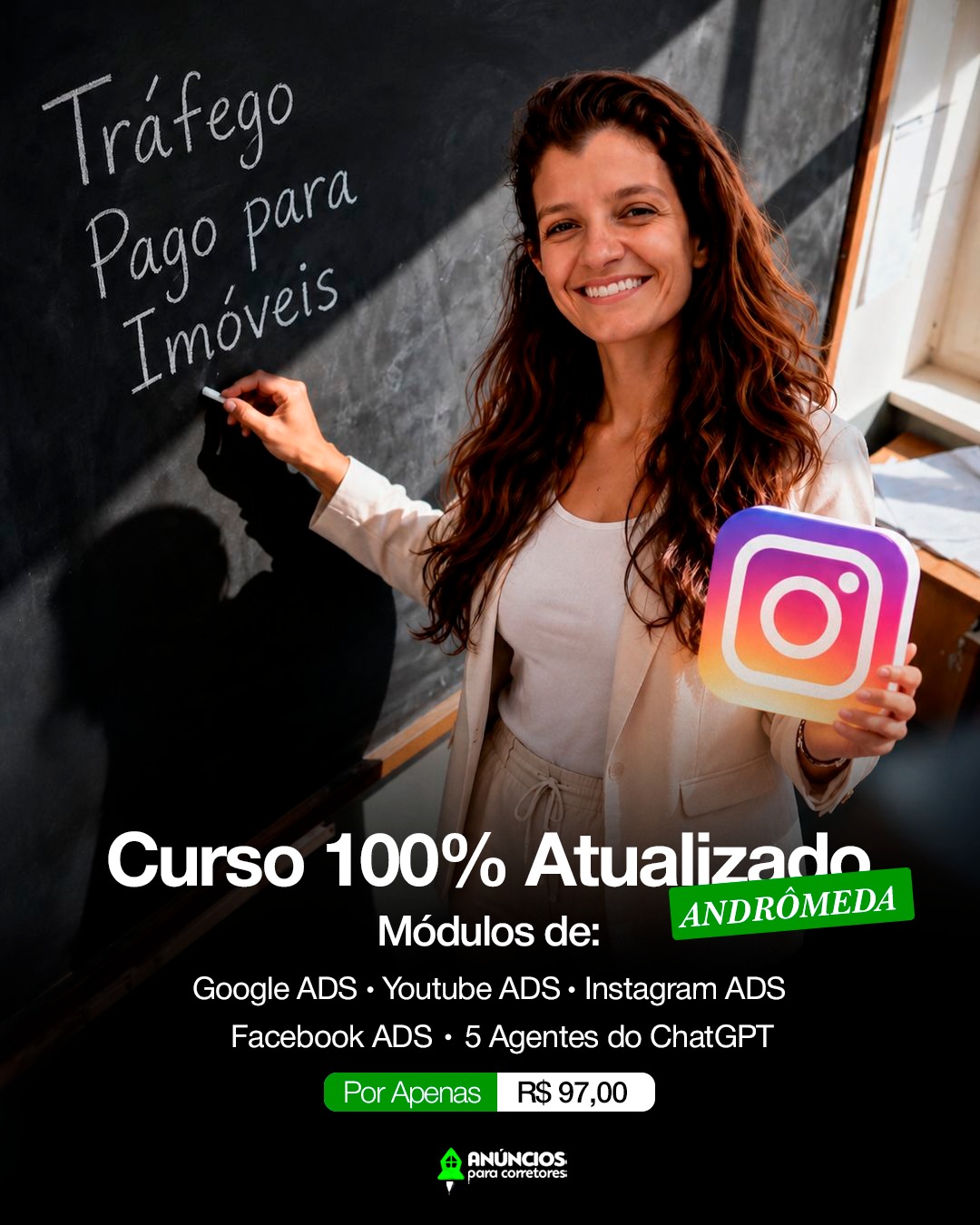 Anúncios para Corretores Facebook ad