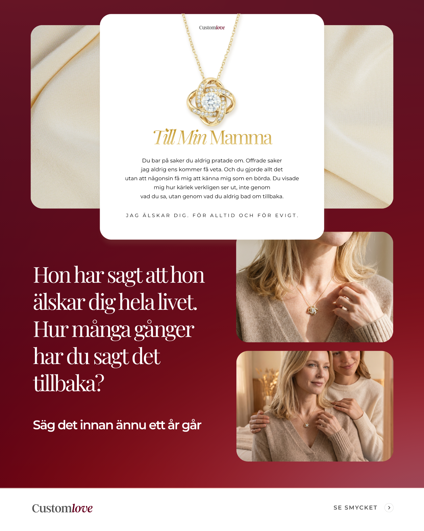 Customlove Facebook ad