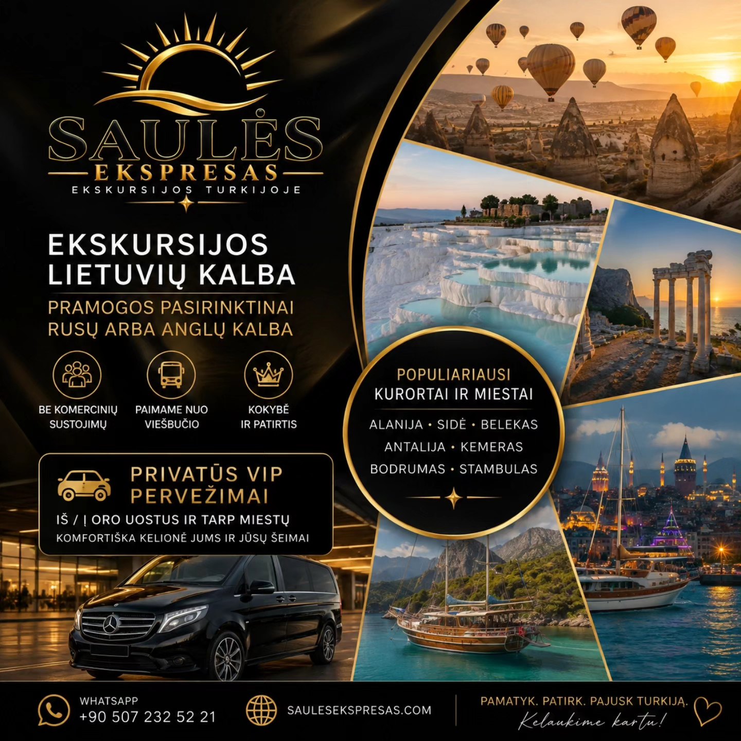 Saulės ekspresas/Ekskursijos ir pramogos Turkijoje su Jolita Facebook ad: SAULĖS EKSPRESAS | EKSKURSIJOS, PRAMOGOS IR PRIVATŪS VIP…