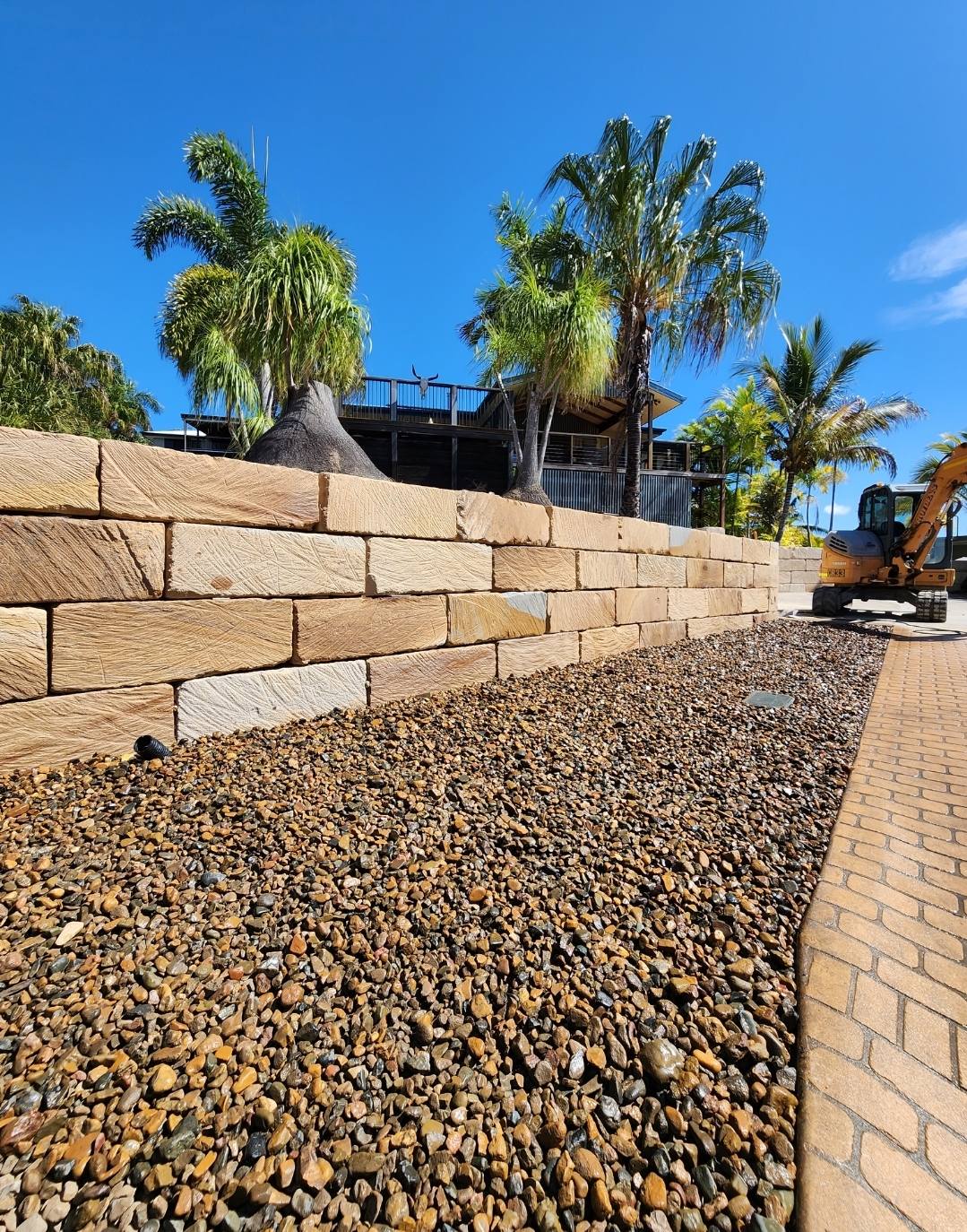CQ Earthworks & Civil Facebook ad: Specialising in block retaining walls with a durable…
