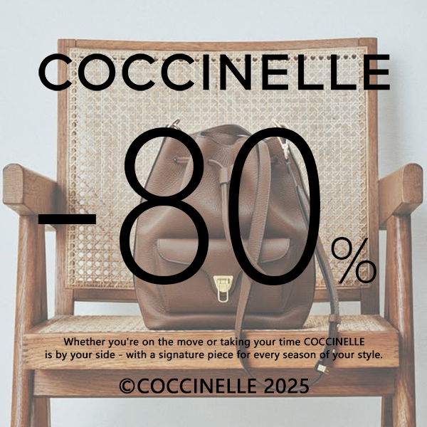 Coccinelle Outlet Facebook ad: COCCINELLE at Unmissable Prices, While Stocks Last
