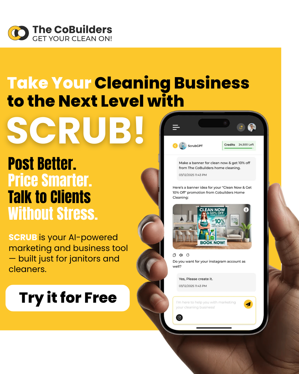 The CoBuilders Facebook ad from Jan 7, 2026