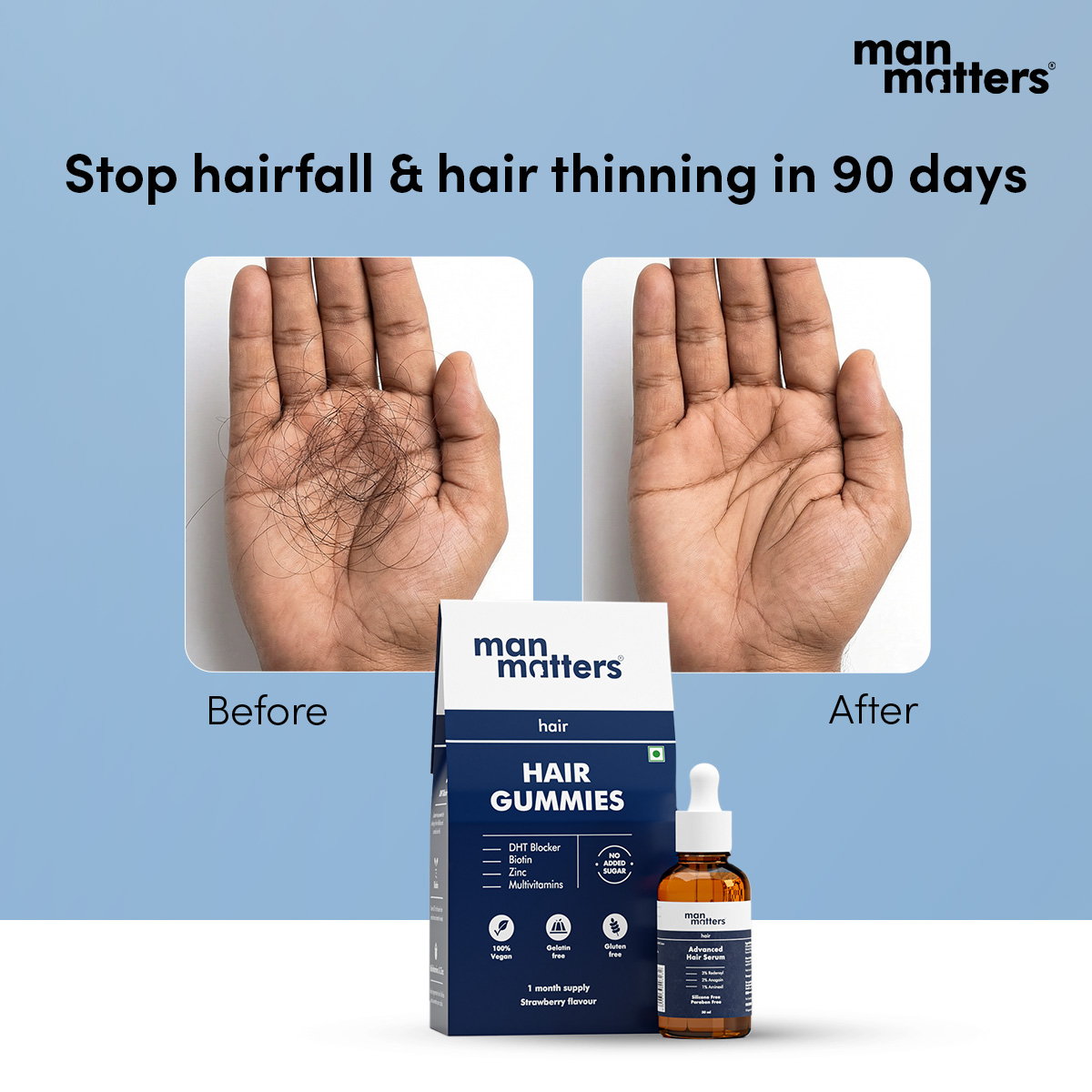 Hair Matters by Man Matters Facebook ad