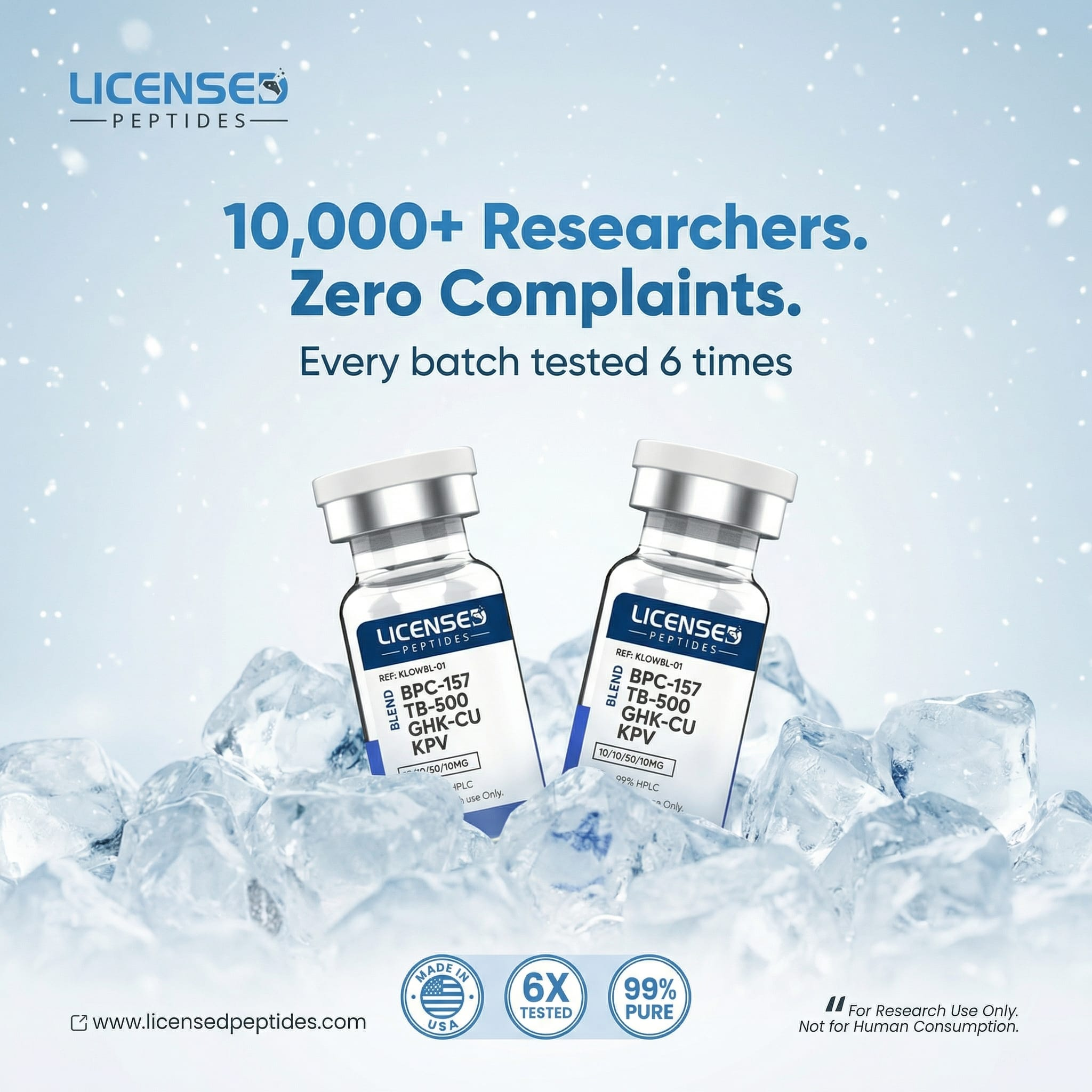 LicensedPeptides Facebook ad