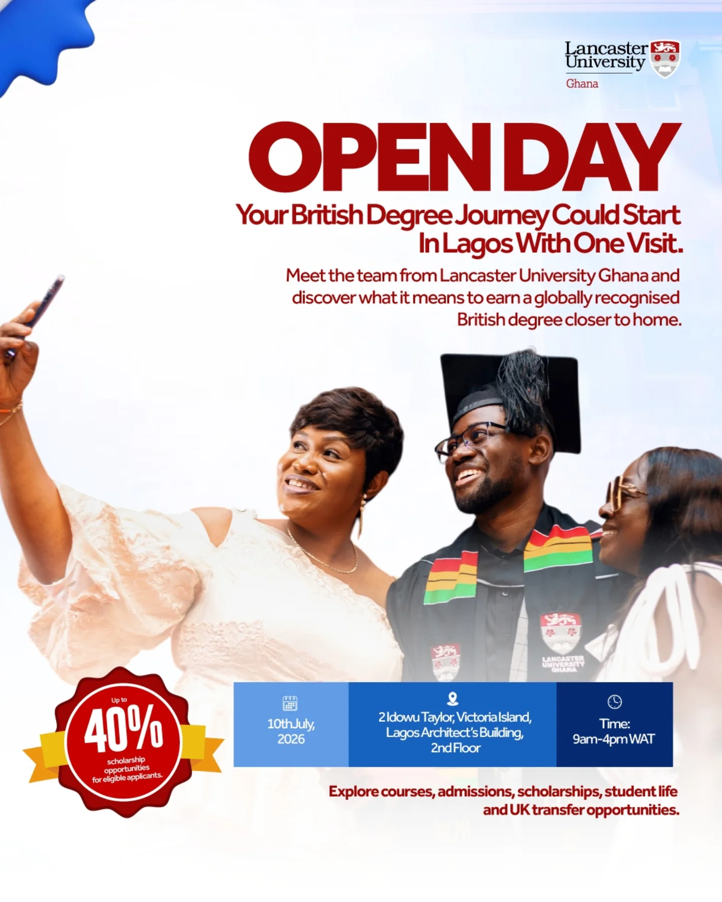 Lancaster University Ghana Facebook ad
