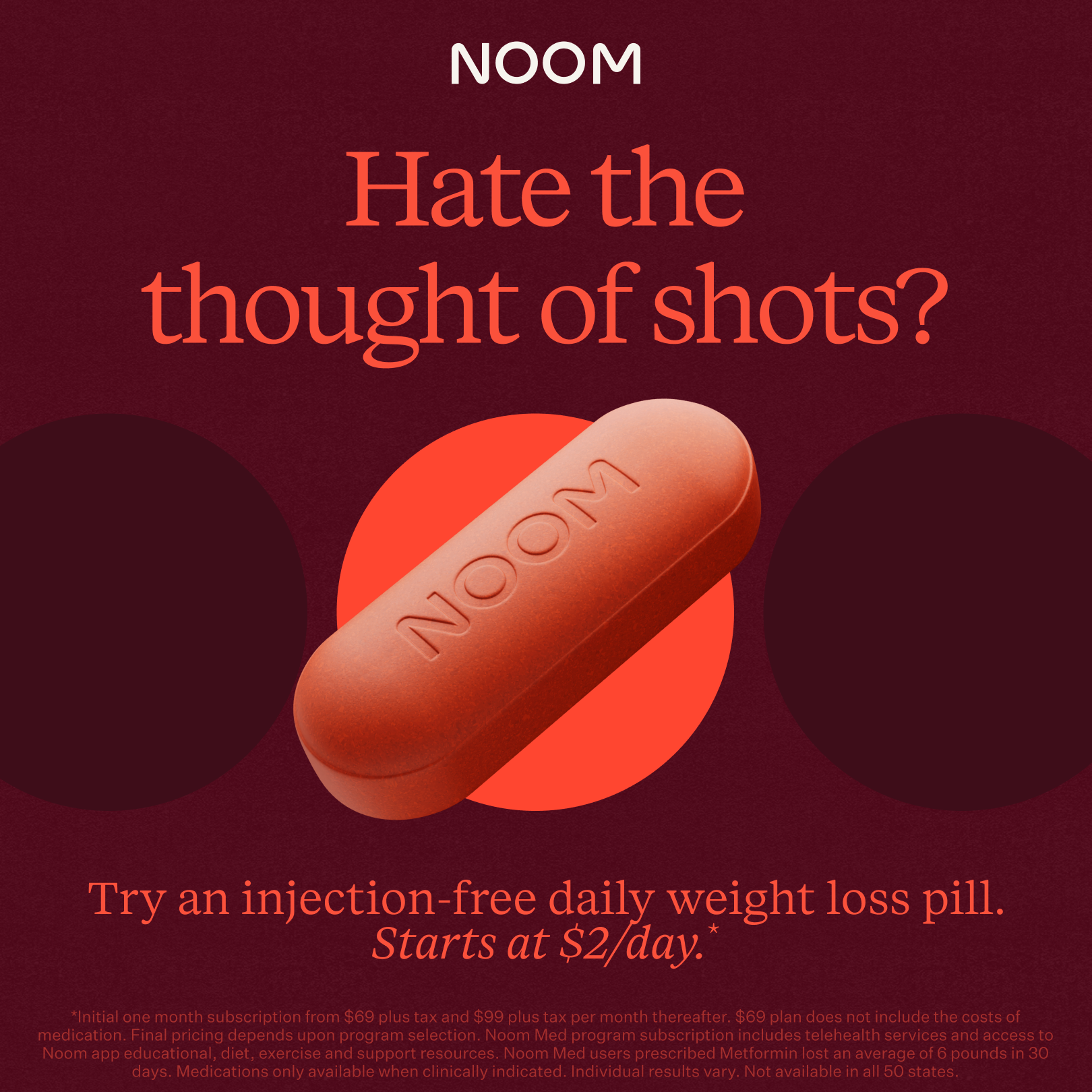 Noom Facebook ad
