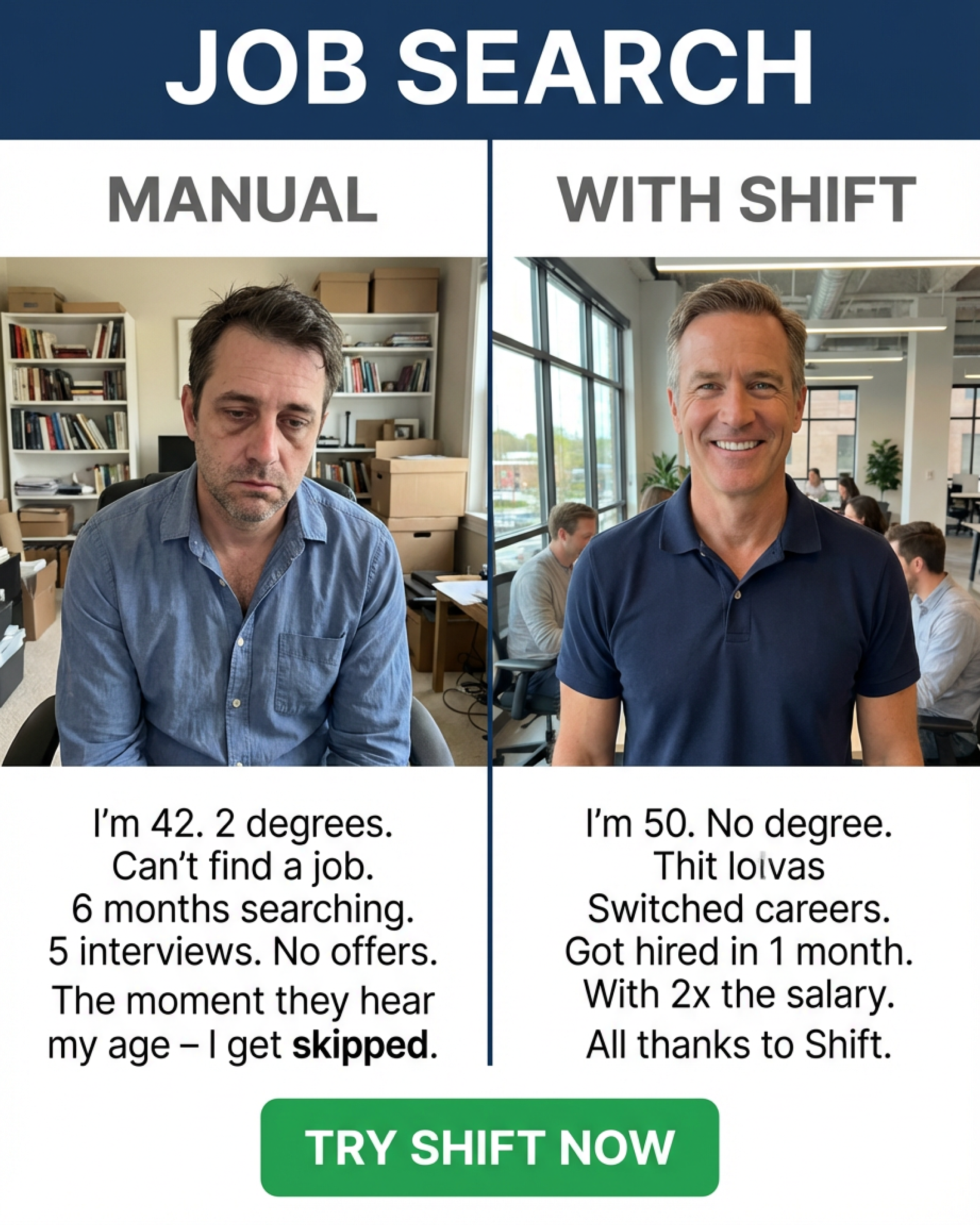 Shift - Transform Your Career Facebook ad