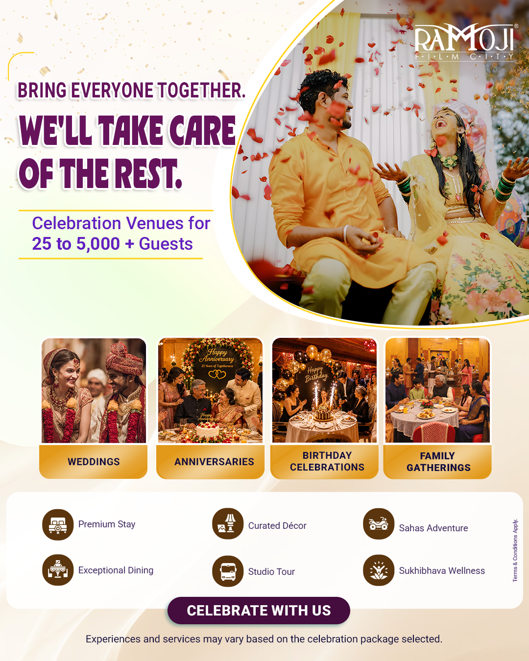 Events at Ramoji Film City Facebook ad from Jul 14, 2026