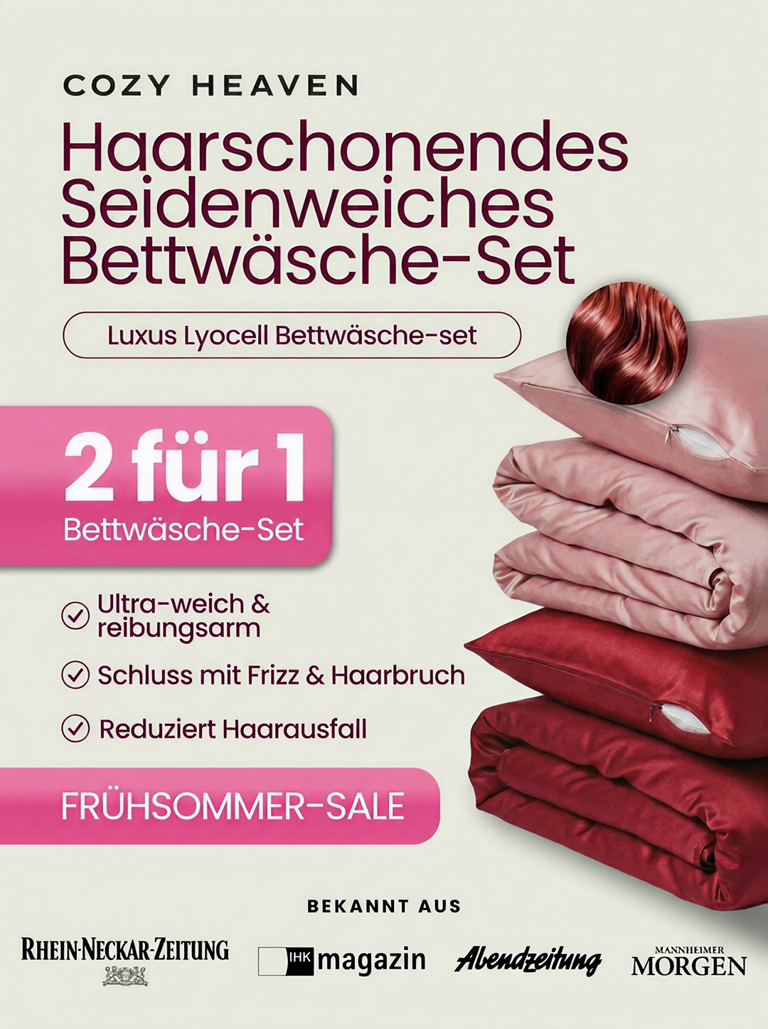 COZY HEAVEN Facebook ad from May 25, 2026