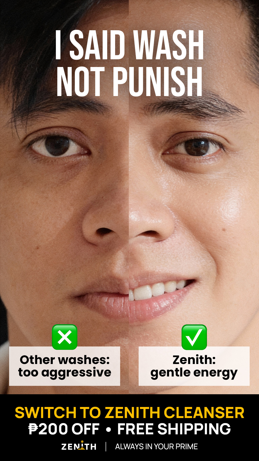 Zenith PH - Anti-Aging Tallow Cleanser Facebook ad: The Miracle Cleanser For Men