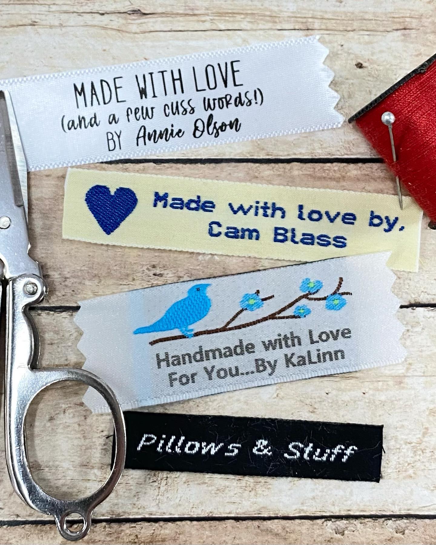 NameMaker Facebook ad: Fabric Labels Made in the USA since 1938.