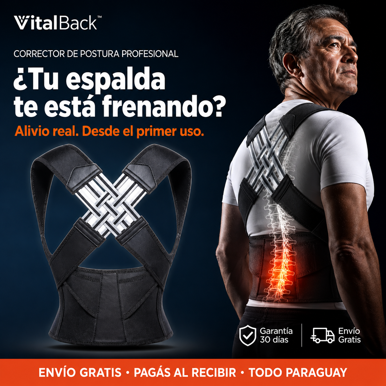 María González - GoShop Facebook ad: ¿Te levantás cada mañana con la espalda hecha…