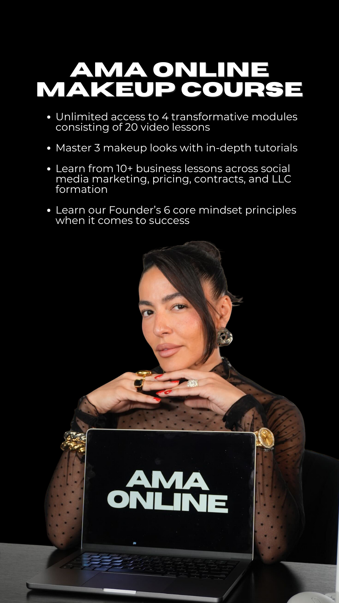 AMA Artist Makeup Academy Facebook ad from Jan 29, 2026