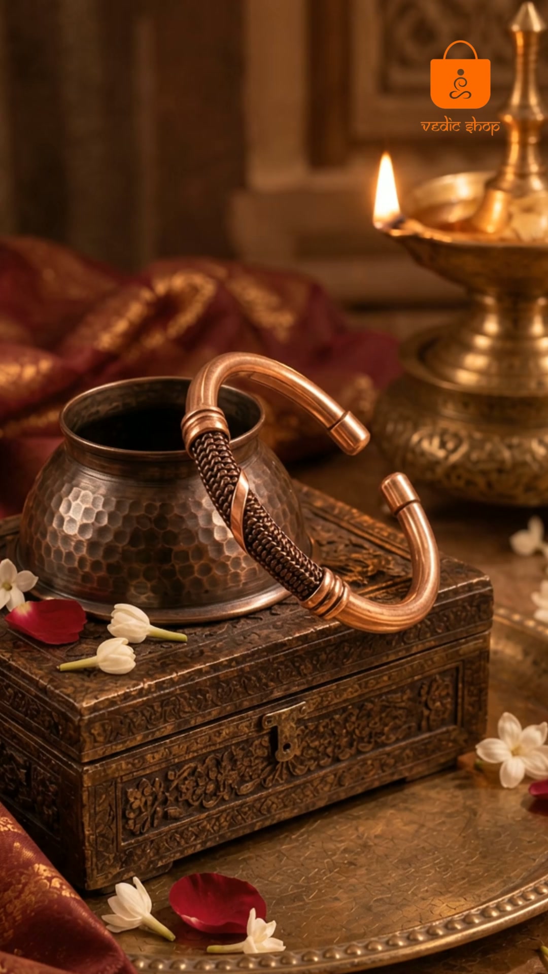 Vedic Shop Facebook ad: Pure Copper Bracelet -Tambe Ka Kada,