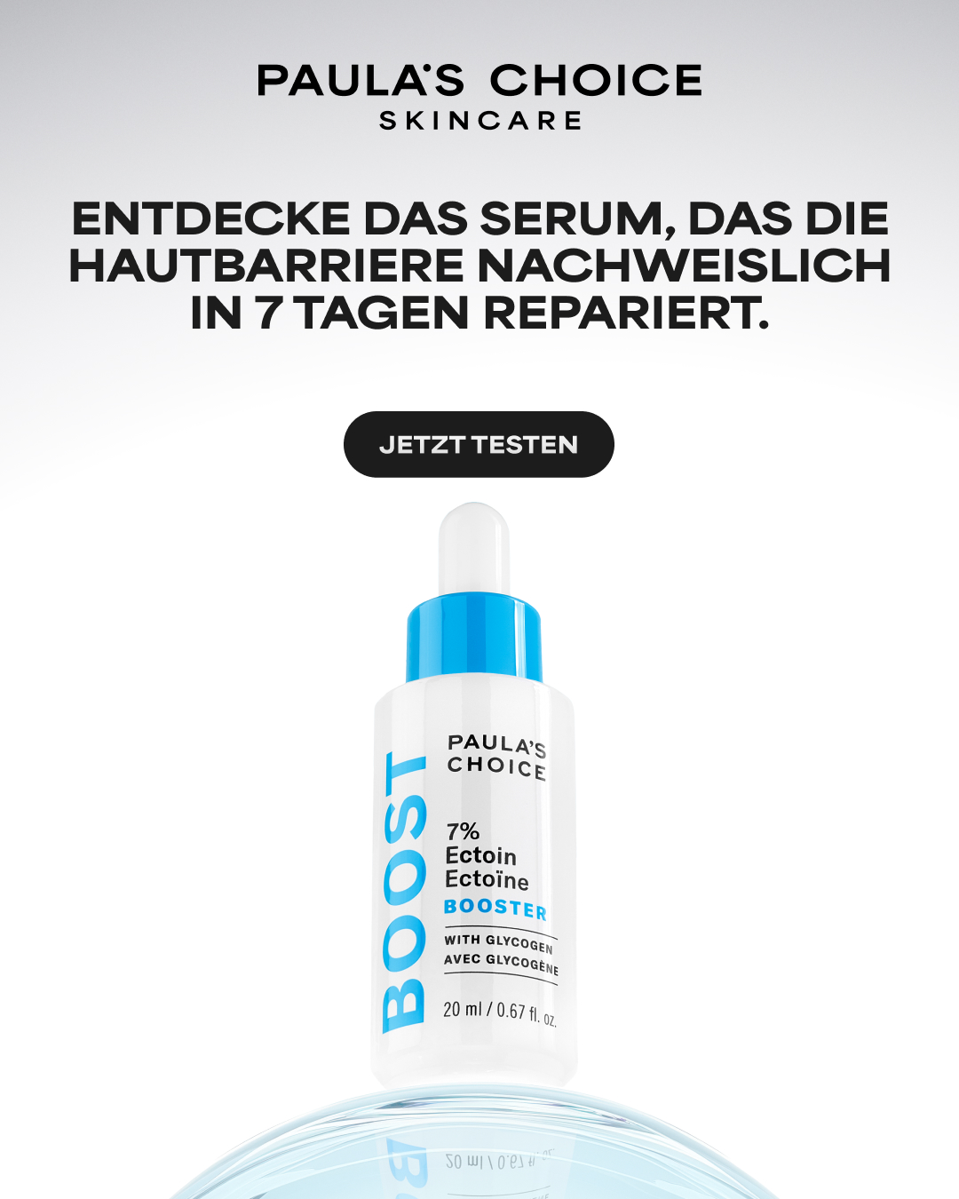 Paula's Choice Facebook ad: 7% Ectoin Booster testen