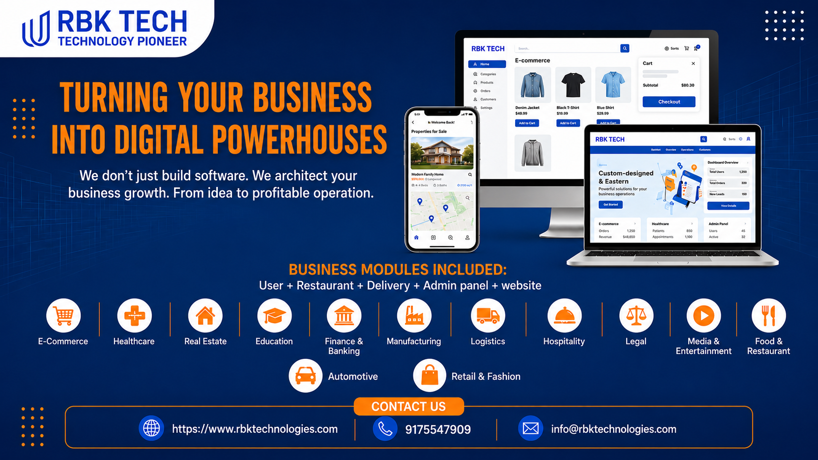 RBK Technologies Limited Facebook ad: Turn Your Business Into a Digital Powerhouse. Get a Free…