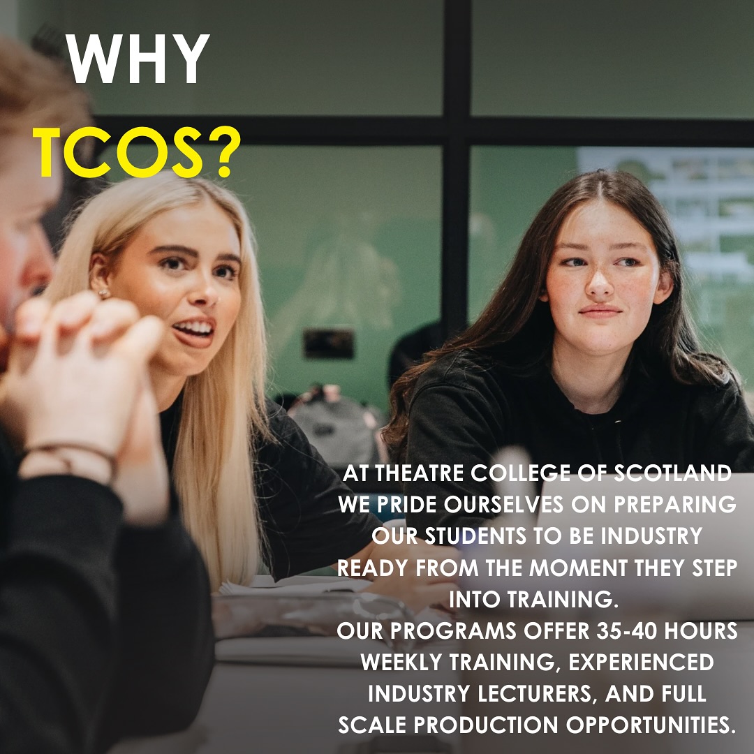 Theatre College of Scotland Facebook ad: TCOS// FEBRUARY AUDITIONS