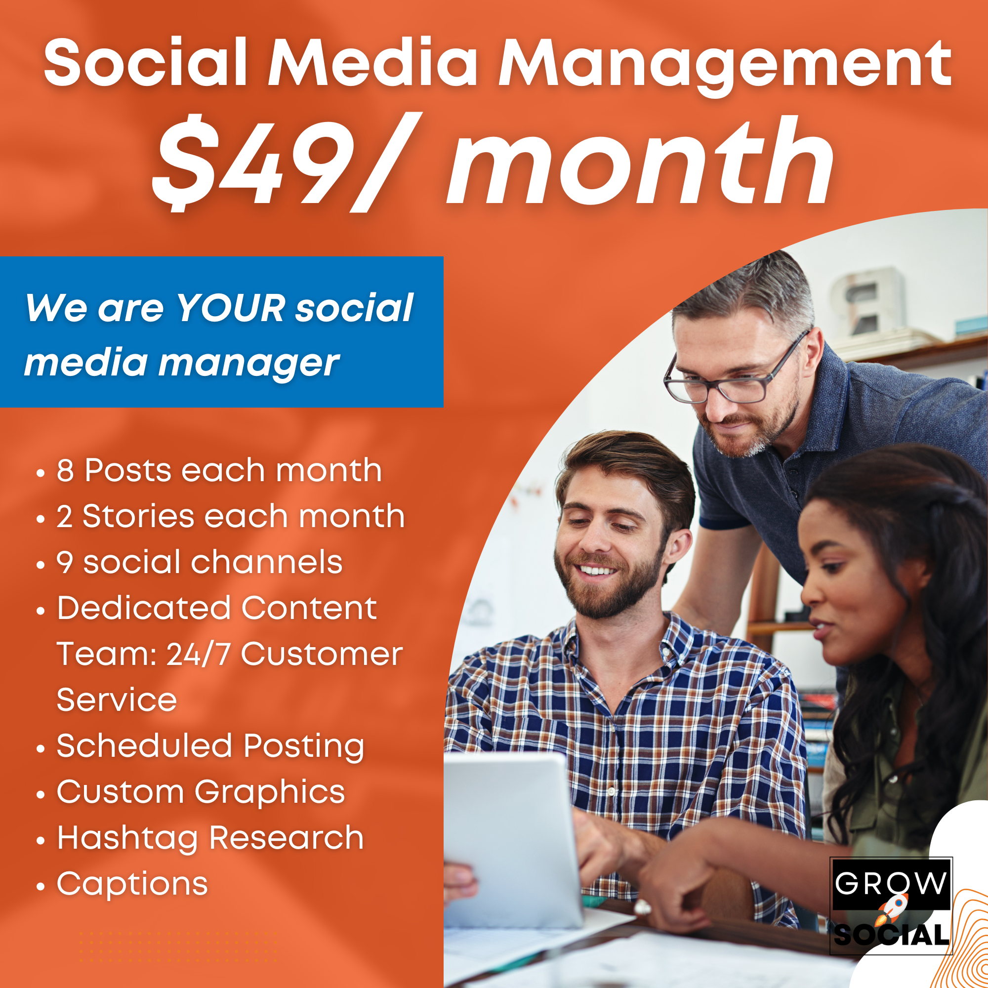 Grow Via Social Facebook ad from Jun 2, 2025