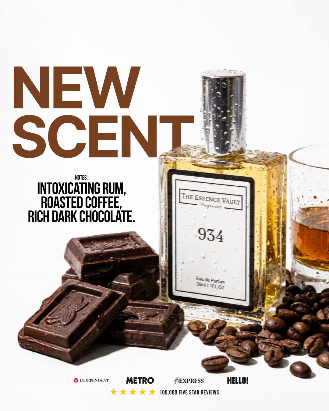 The Essence Vault Facebook ad: £355 Scent Vibes. Ours From £4.99
