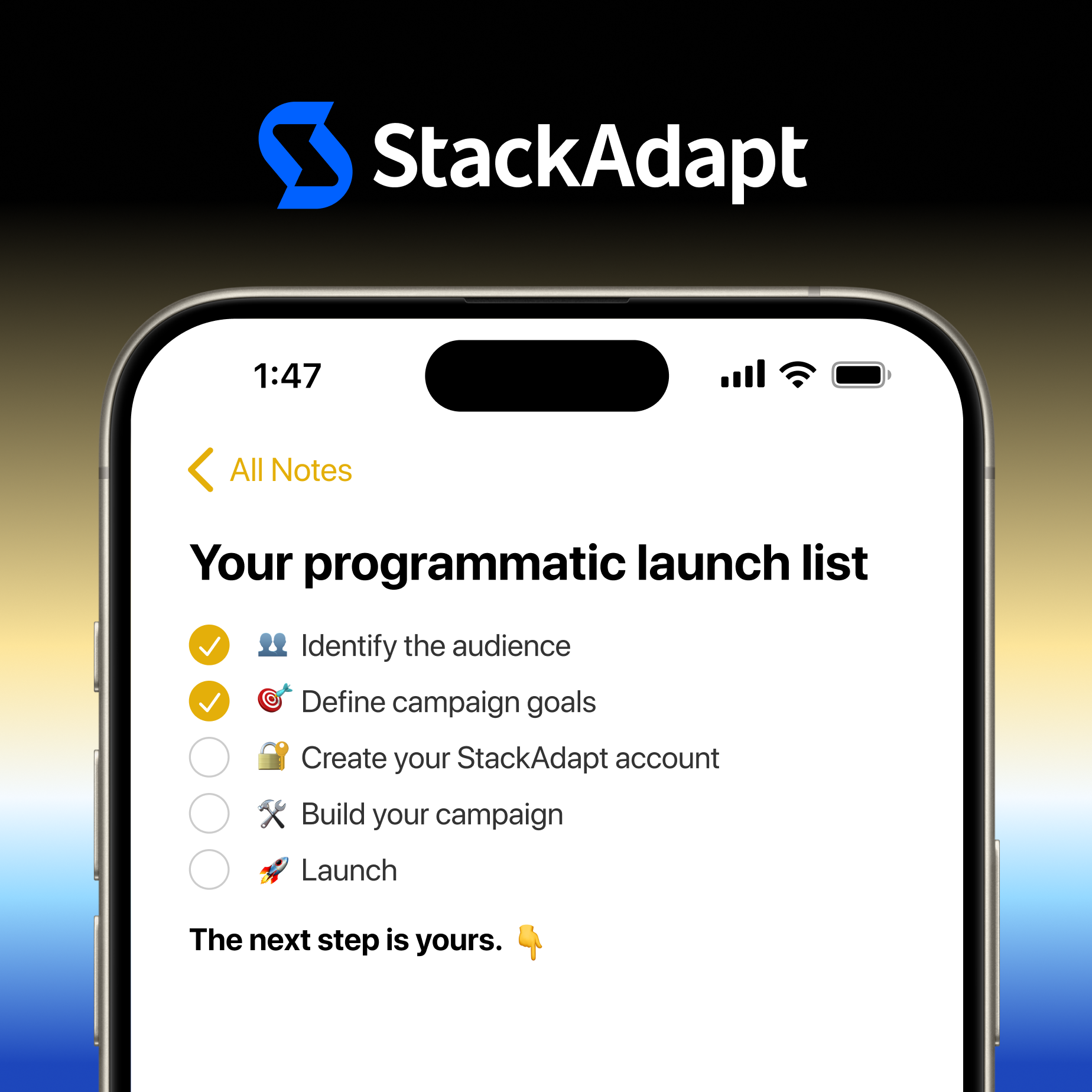 StackAdapt Facebook ad