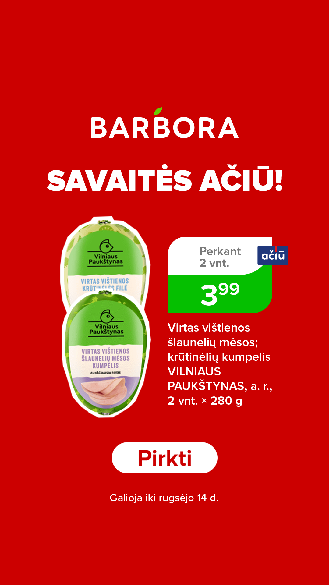 BARBORA.LT Facebook ad