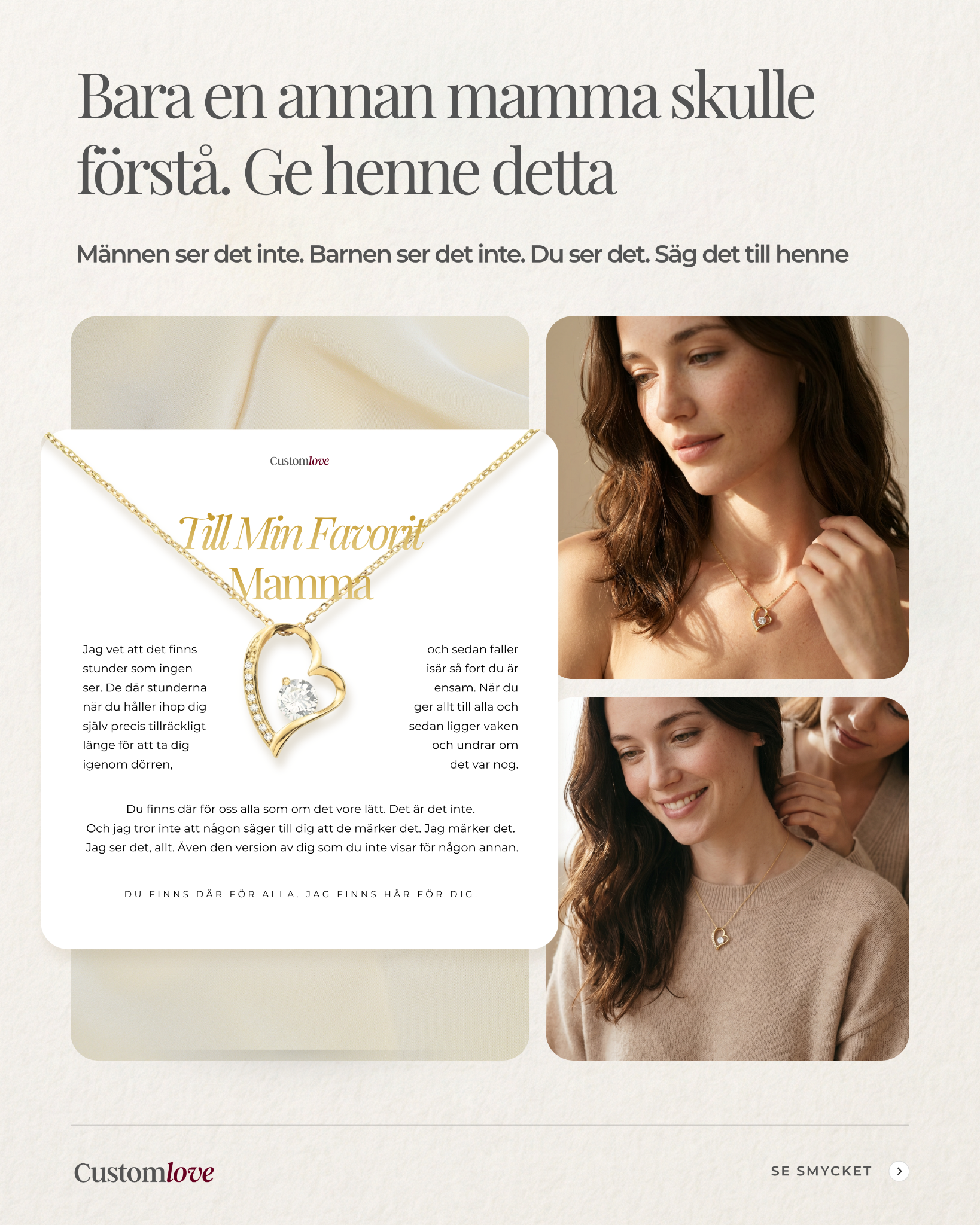 Customlove Facebook ad