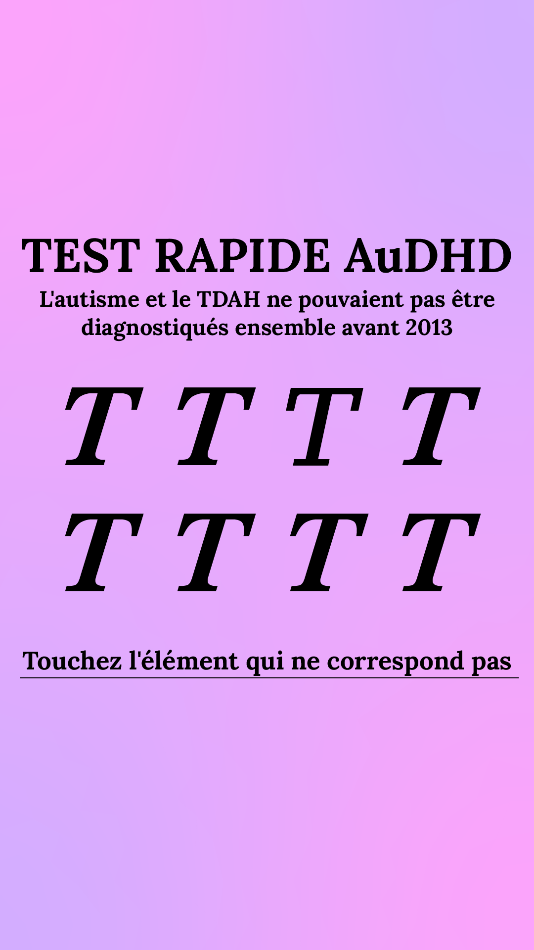 International IQ test Facebook ad