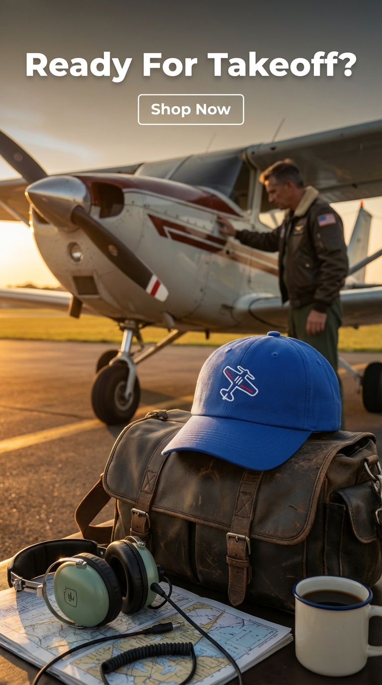 Prop & Piston Facebook ad: Is your love for flying missing the perfect fashion…