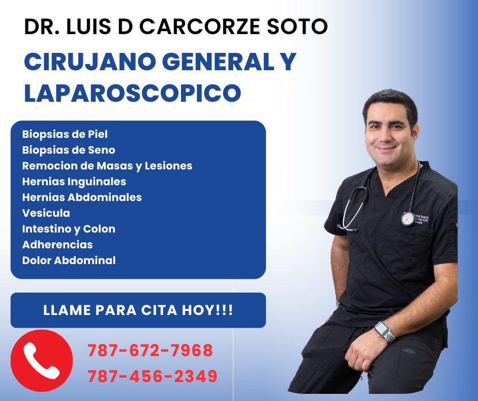 Dr. Luis D. Carcorze, Cirujano General y Laparoscopico Facebook ad
