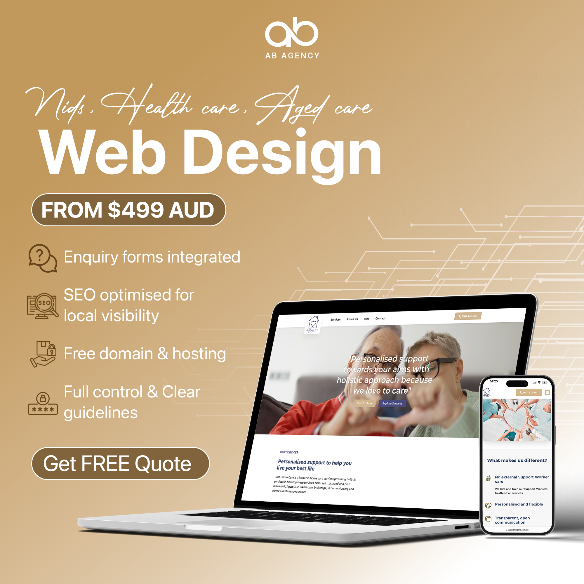 AB Agency Facebook ad: PROFESSIONAL WEBSITES FROM $499 - SPECIALISED FOR YOURβ¦