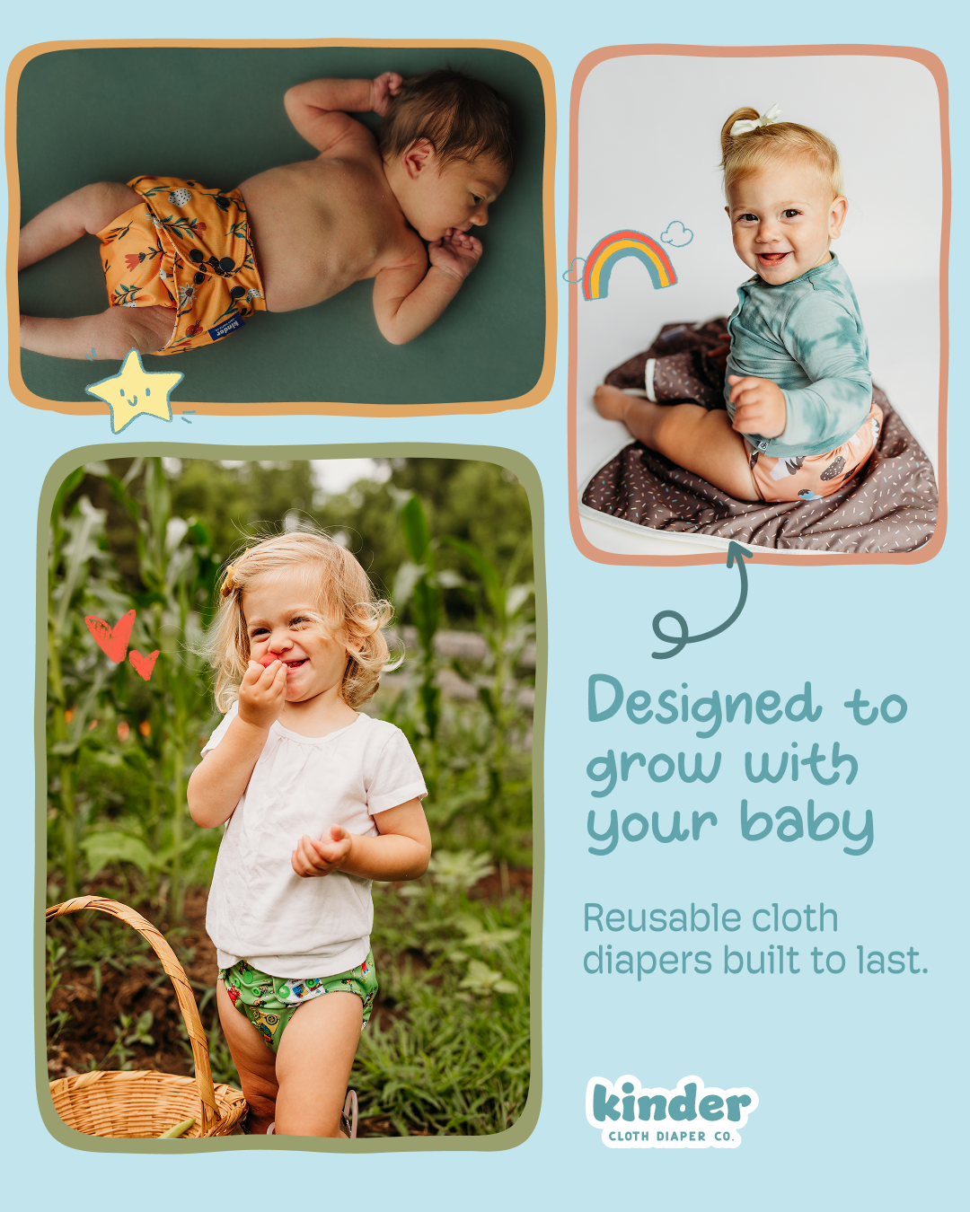 Kinder Cloth Diapers Facebook ad