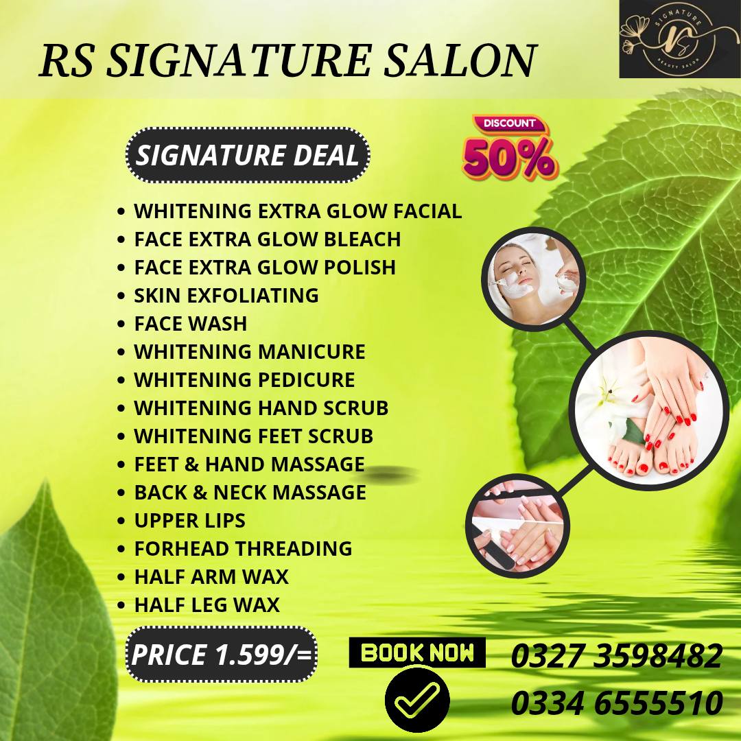 RS signature salon Facebook ad