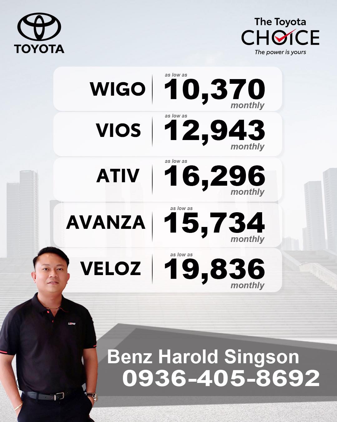 Benz Singson - Toyota Mabolo Facebook ad